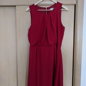 Red cocktail dress